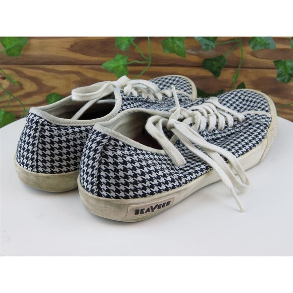 SeaVees Size 8 Sneaker Black Fabric Medium (B,‎ M) Monterey Lace Up Women - Picture 6 of 11